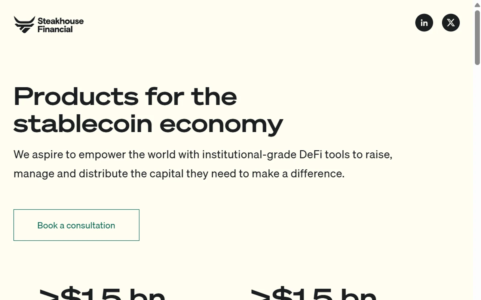 Steakhouse — DeFi / stablecoin economy